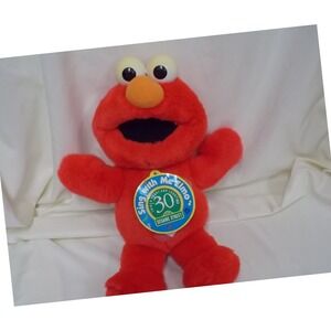 Vintage Tyco Sesame Street Sing With Me Elmo 30th Anniversary Plush Toy 1997
